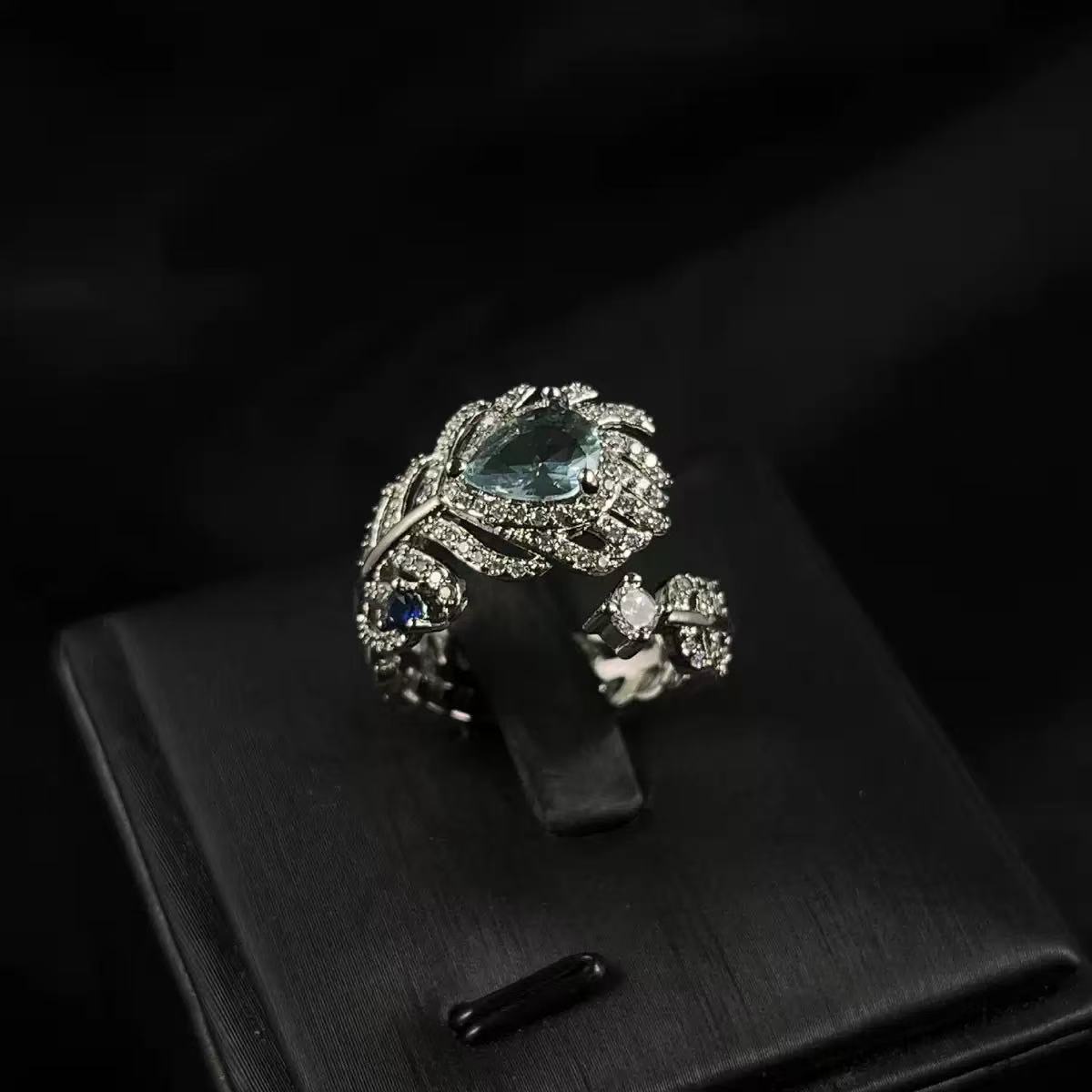 The remaining blue feathers of an angel ring